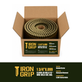 IronGrip 15° Wire-Collated Coil Nails — 0.099" x 1 3/4"